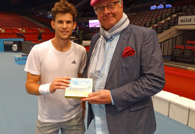 Wolfgang Fischer trifft auf Dominic Thiem © Wiener Stadthalle/Erste Bank Open