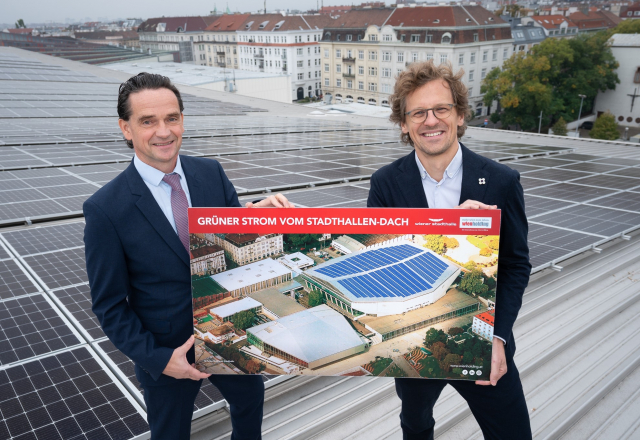 Kurt Gollowitzer, GF-Wien-Holding und Matthäus Zelenka, GF Wiener Stadthalle © David Bohmann