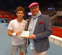 Wolfgang Fischer trifft auf Dominic Thiem © Wiener Stadthalle/Erste Bank Open