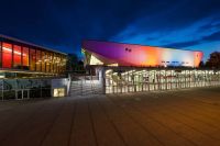 Wiener Stadthalle © Foto: Torsten Munk, Architekt: Halle F Dietrich Untertrifaller, Halle D Roland Rainer